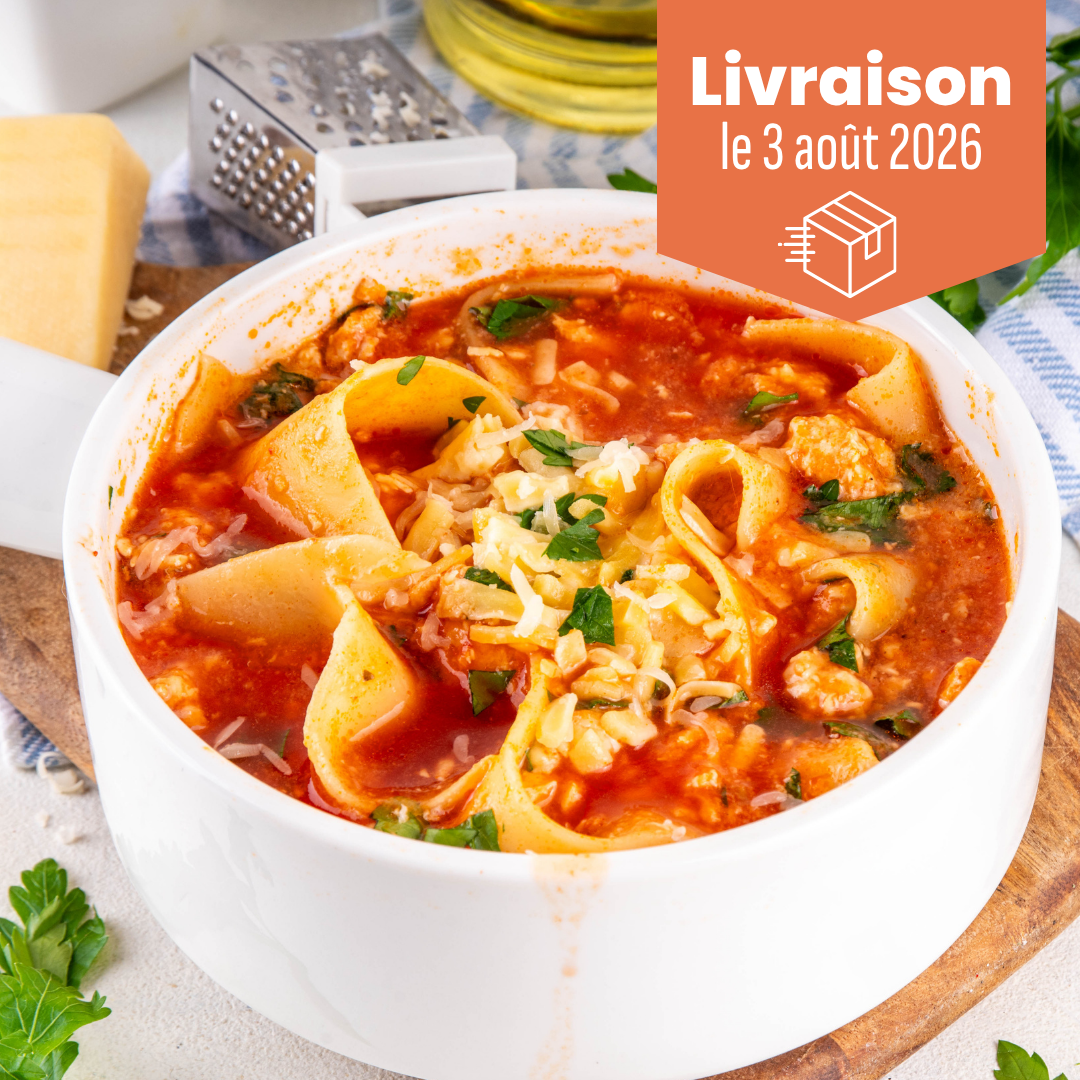 Soupe style lasagne
