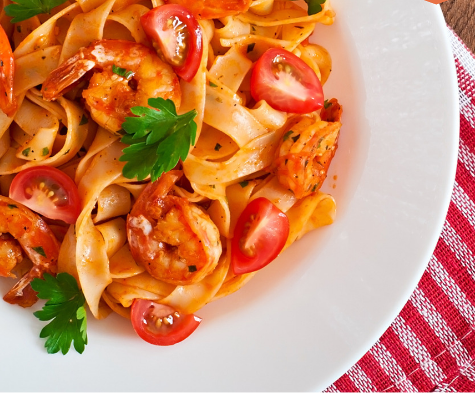 Fettuccine Jambalaya savoureuses aux crevettes