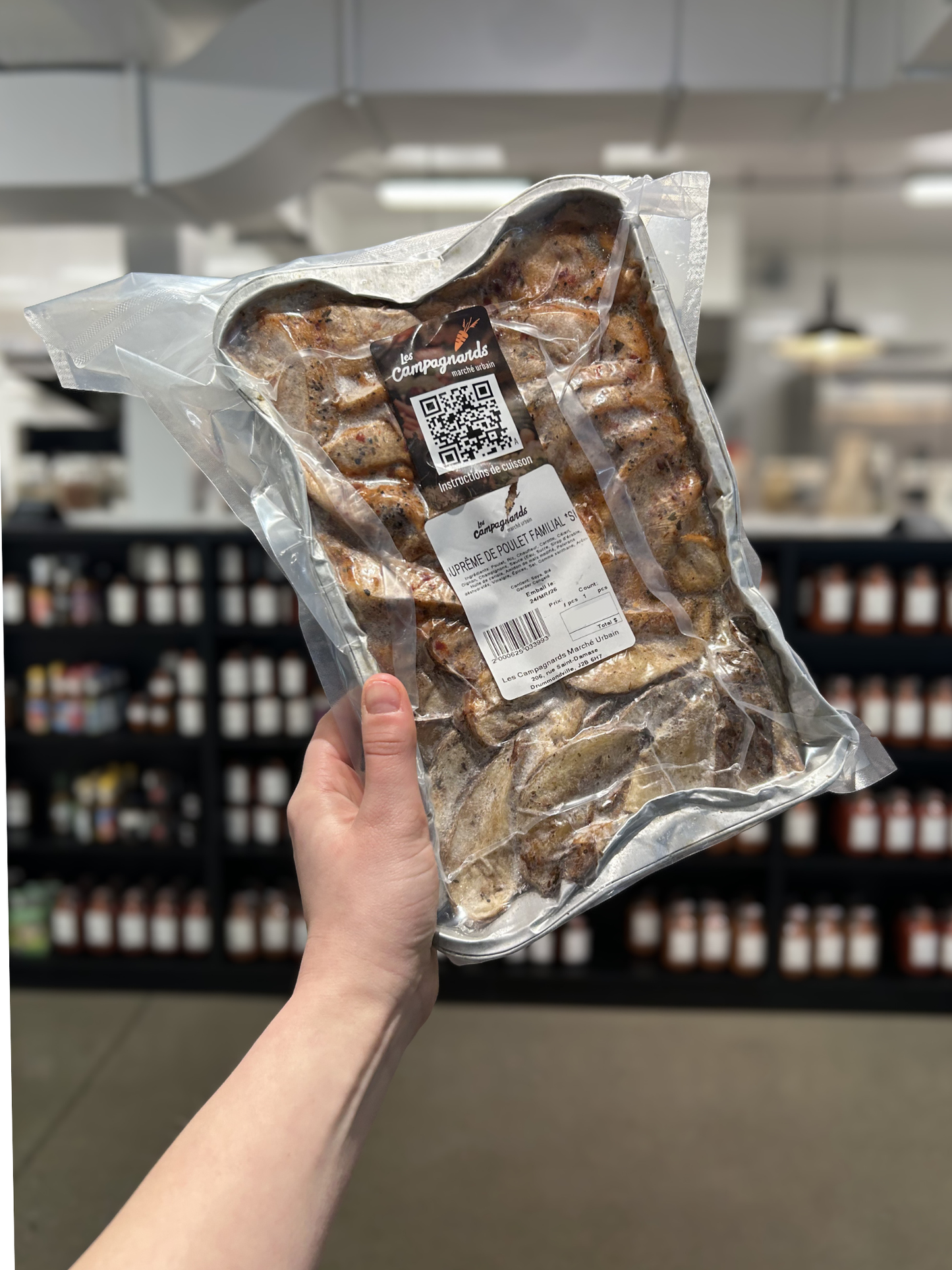 SUPRÊME DE POULET À L'ÉRABLE-CHIPOTLE