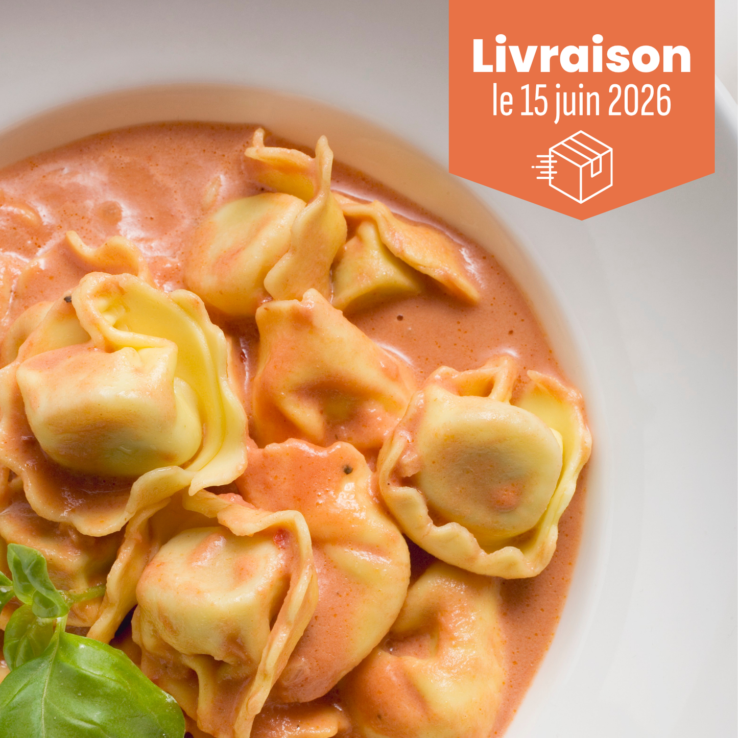 Tortellini sauce rosée onctueuse