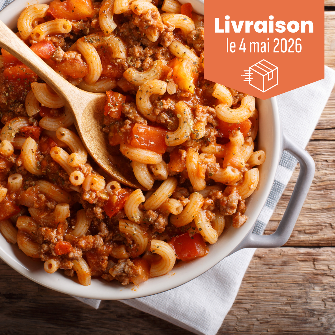 Macaroni à la viande savoureux